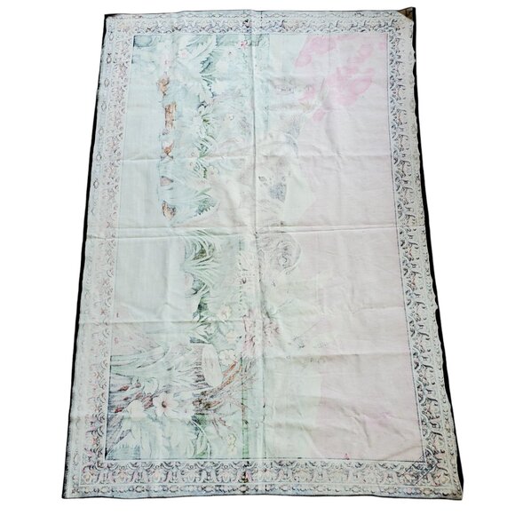 Vintage Velvet Woven Wall Tapestry Dog Bird Hunting Wildlife Man Cave 56" x 38" - Picture 2 of 8